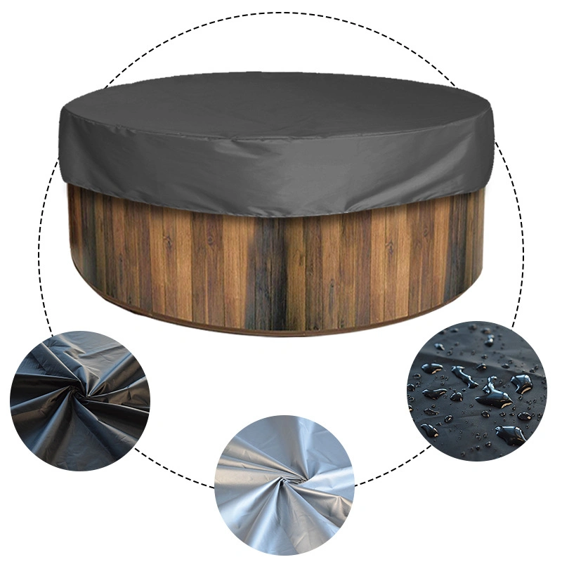 Round Hot Tub Cover UV Resistant for Outdoor Swimming Pool SPA Protector for Bathtub Salu Bubble Massage SPA Wyz20257