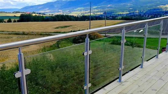 Outdoor Gold Curved Floating Stringer Spiral Straight Stainless Steel Stair Handrail Price