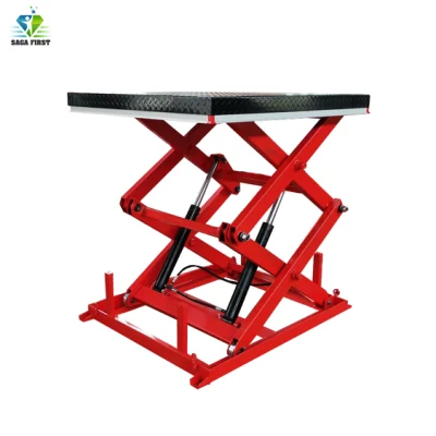 400kg Load Weight Low Cost Stationary Hydraulic Scissor Car Lift Effective