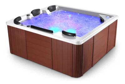 Outdoor SPA Massage Bathtub 5PCS Pillow Whirlpool Massage Bathtub with LED Light M3211-D